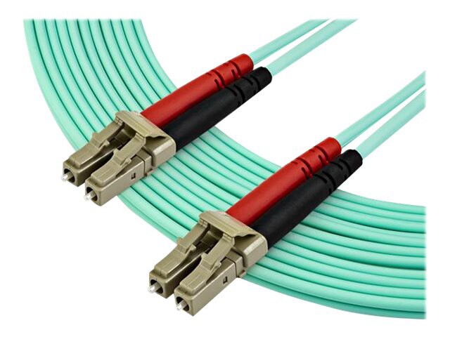 StarTech.com 7m (22ft) LC/UPC to LC/UPC OM4 Multimode Fiber Optic Cable, 50/125&micro;m LOMMF/VCSEL Zipcord Fiber, 100G,