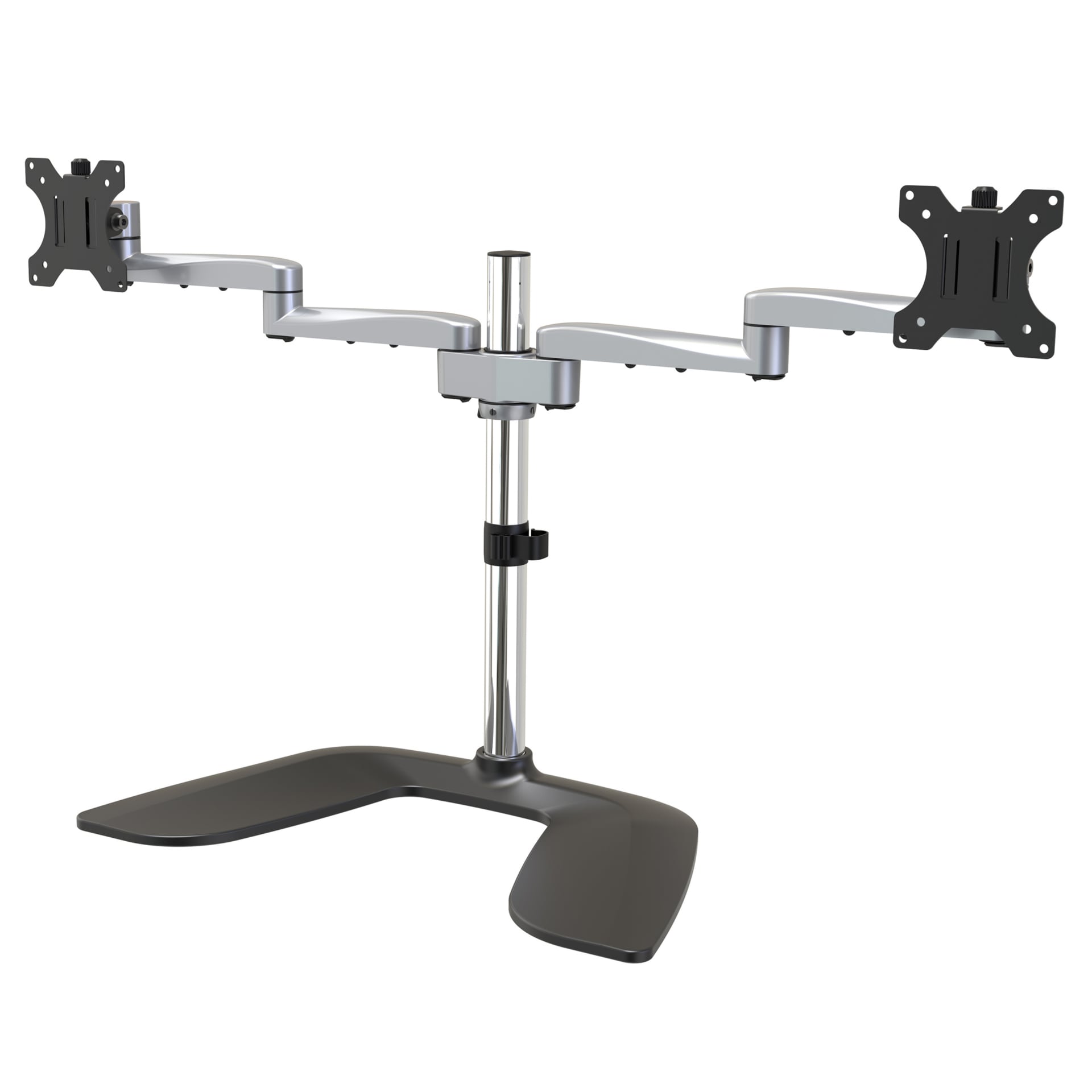 StarTech.com Dual Monitor Stand, Ergonomic Desktop Monitor Stand for up to
