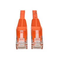 Eaton Tripp Lite Series Cat6 Gigabit Snagless Molded (UTP) Ethernet Cable (RJ45 M/M), PoE, Orange, 2 ft. (0.61 m) -