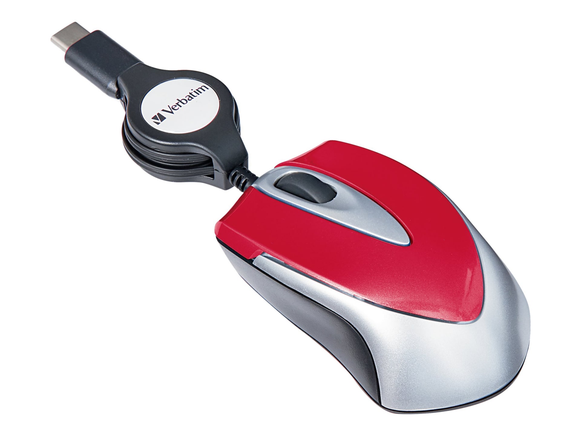 Verbatim USB-C Mini Optical Travel Mouse - Red