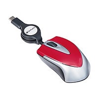 Verbatim USB-C Mini Optical Travel Mouse - Red