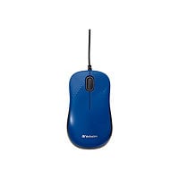 Verbatim Silent Corded Optical - mouse - USB - blue