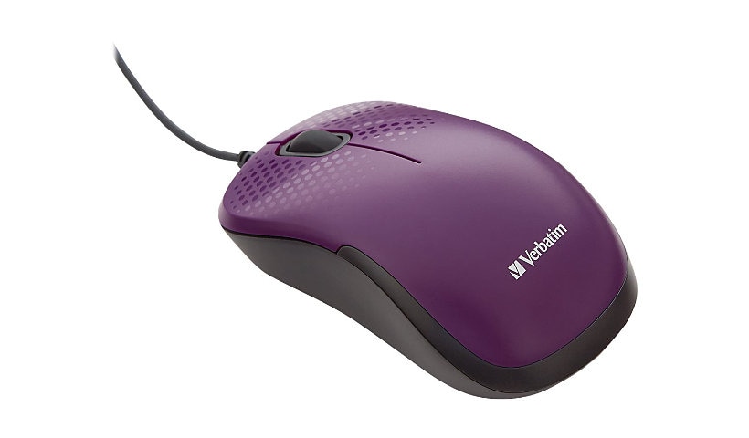 Verbatim Silent Corded Optical - mouse - USB - purple