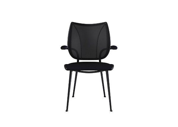Humanscale Liberty Side Chair with Fixed Duron Arms - Black