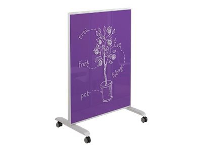 MooreCo Hierarchy Grow & Roll Small Mobile Glass Board