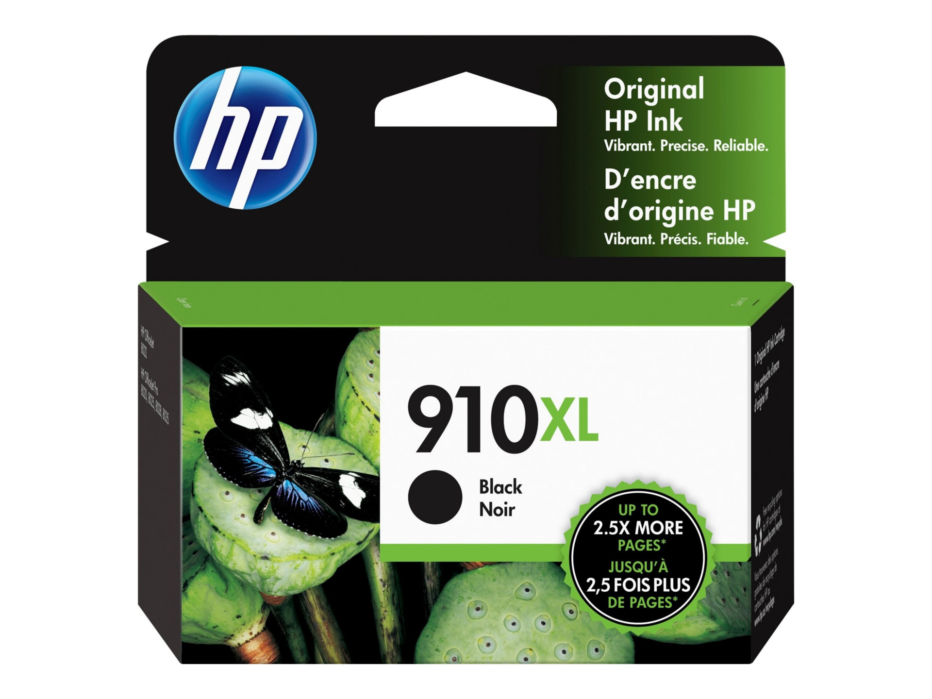 HP 910XL Original High Yield Inkjet Ink Cartridge - Black - 1 Each