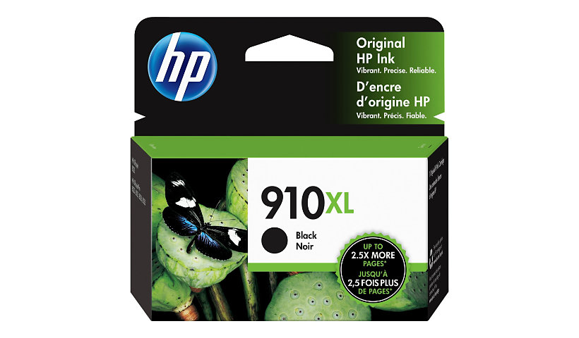 HP 910XL Original High Yield Inkjet Ink Cartridge - Black - 1 Each