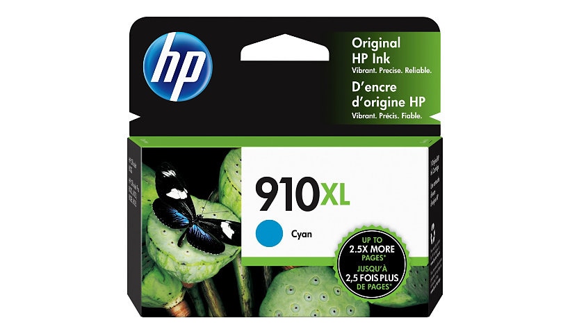 HP 910XL Original High Yield Inkjet Ink Cartridge - Cyan - 1 Each