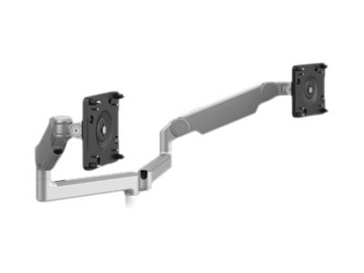 Humanscale M/FLEX M2.1 mounting kit - for 2 monitors - silver with gray trim