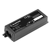 Black Box 10/100/1000BASE-T RJ45 POE+ Gigabit ETH Injector 802.3at 1PT