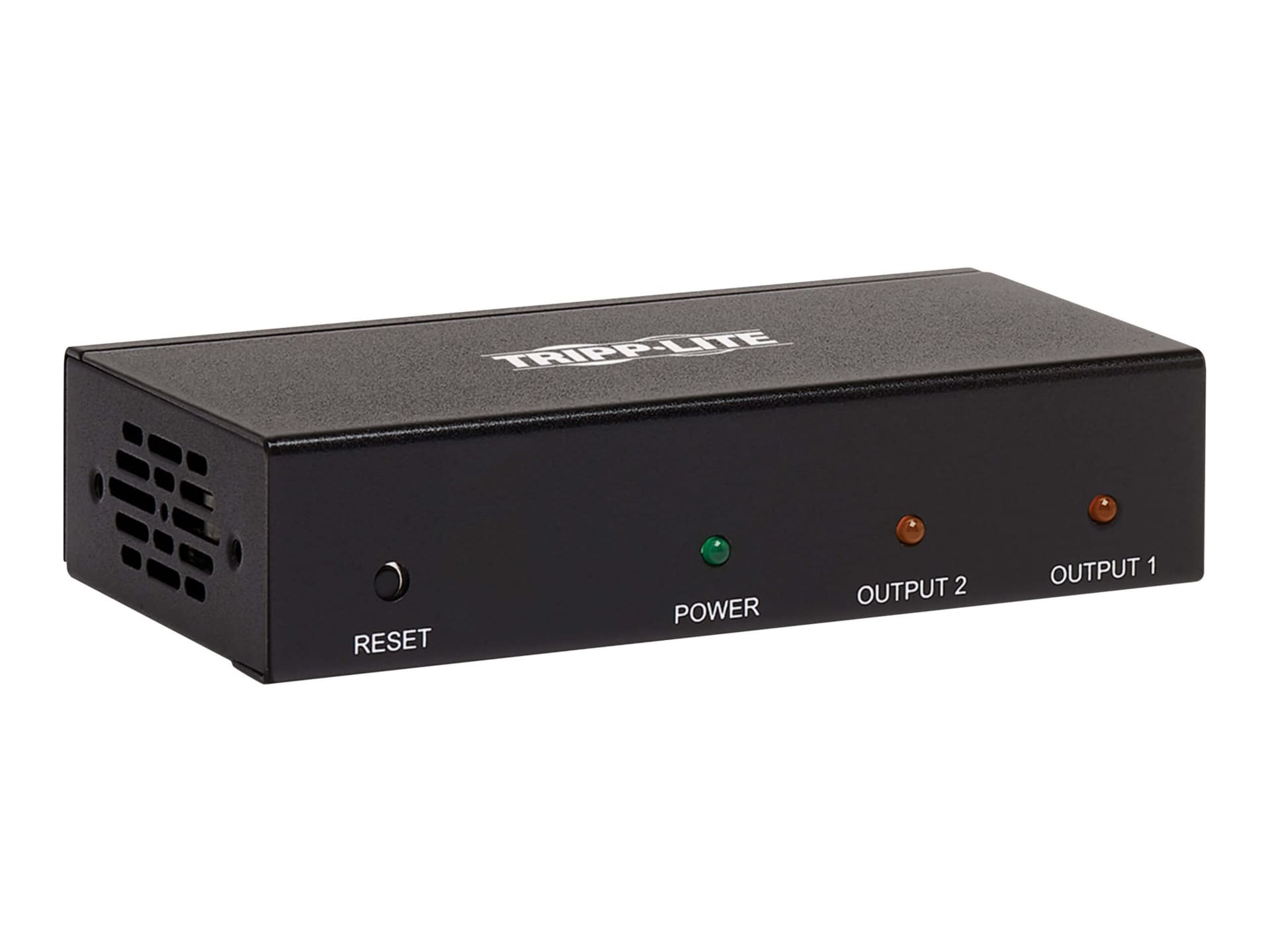 Tripp Lite 2-Port HDMI Splitter, 4K x 2K @ 60 Hz, 4:4:4, Multi-Resolution Support, HDR, HDCP 2.2, TAA - video/audio