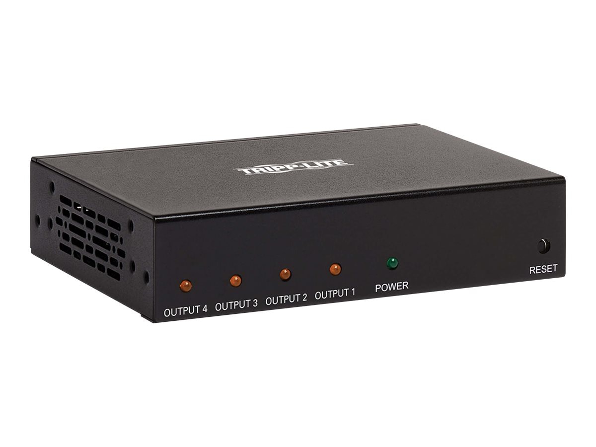 Tripp Lite HDMI Splitter 4-Port 4K @ 60Hz Multi-Resolution Support HDR TAA