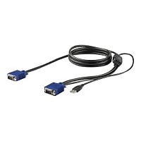 StarTech.com 6' / 1,8 m USB KVM Cable for Rackmount Consoles - VGA and USB