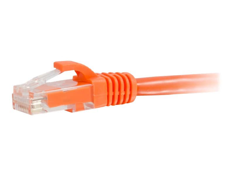 C2G 25ft Cat6a Snagless Unshielded (UTP) Ethernet Cable - Cat6a Network Patch Cable - PoE - Orange