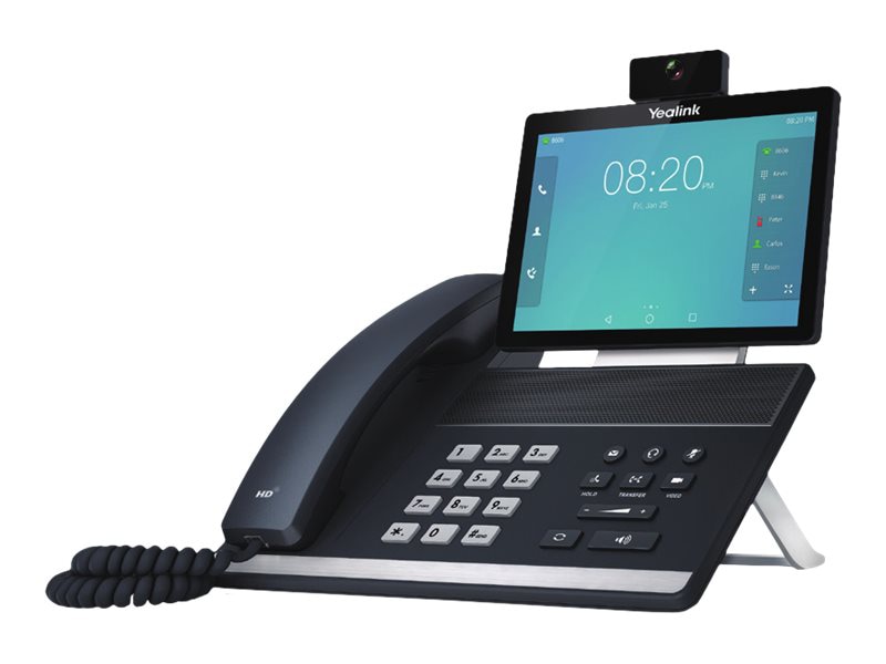 Yealink VP59 - IP video phone - with digital camera, Bluetooth interface with caller ID - 5-way call capability