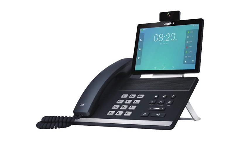 Yealink VP59 - IP video phone - with digital camera, Bluetooth interface with caller ID - 5-way call capability