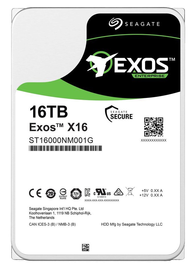 Seagate Exos X16 ST16000NM002G - hard drive - 16 TB - SAS 12Gb/s