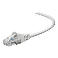 Belkin Cat5e/Cat5 15ft White Snagless Ethernet Patch Cable, PVC, UTP, 24 AWG, RJ45, M/M, 350MHz, 15'