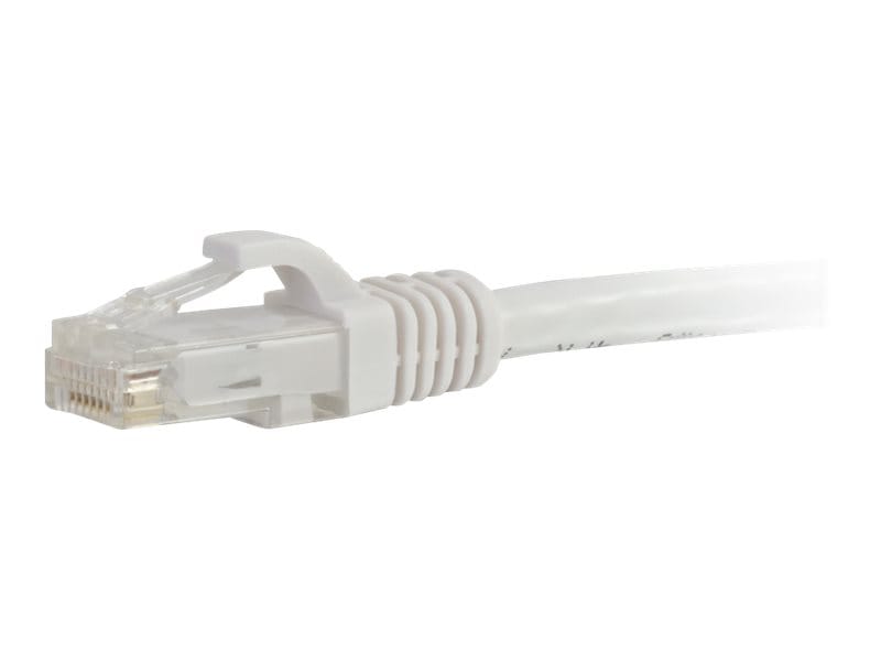 C2G 1ft Cat6a Snagless Unshielded (UTP) Network Patch Ethernet Cable-White - patch cable - 1 ft - white