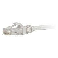 C2G 1ft Cat6a Snagless Unshielded (UTP) Network Patch Ethernet Cable-White - patch cable - 1 ft - white