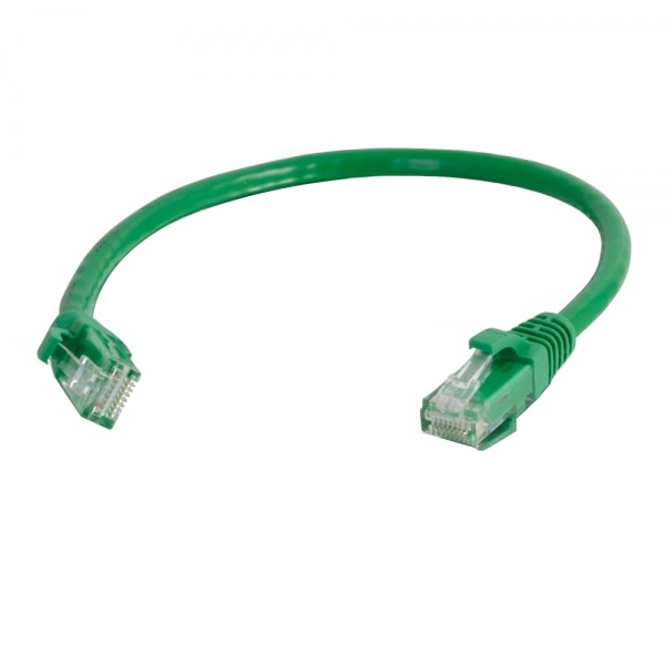 C2G 0.5' CAT6A Snagless Unshielded Twisted Pair Ethernet Network Patch Cable - Green