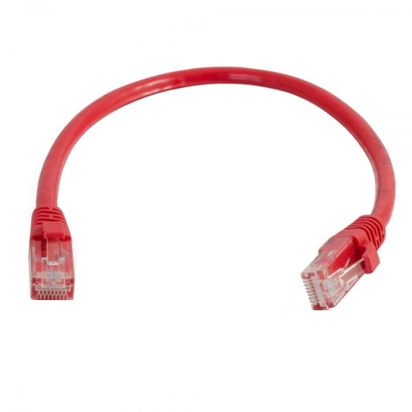 C2G 0.5' CAT6a Snagless Unshielded Twisted Pair Ethernet Network Patch Cable - Red