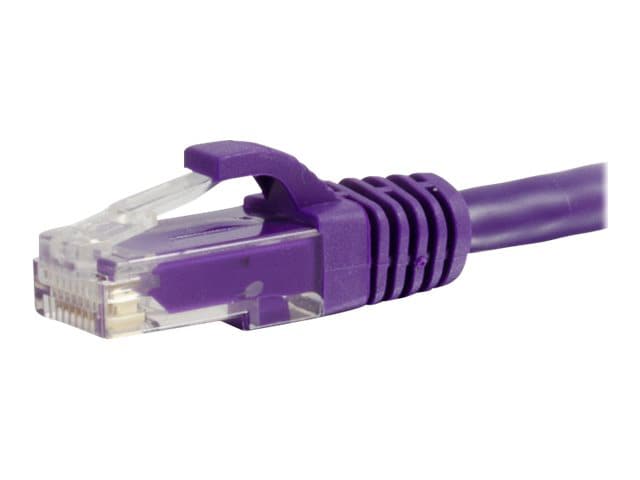 C2G 35ft Cat6a Snagless Unshielded (UTP) Ethernet Cable - Cat6a Network Patch Cable - PoE - Purple