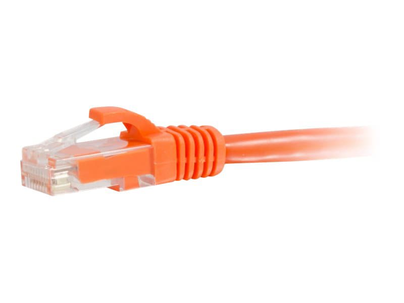 C2G 6IN Cat6a Snagless Unshielded (UTP) Network Patch Ethernet Cable-Orange - patch cable - 15.2 cm - orange