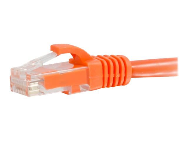 C2G 1ft Cat6a Snagless Unshielded (UTP) Ethernet Cable - PoE - Orange