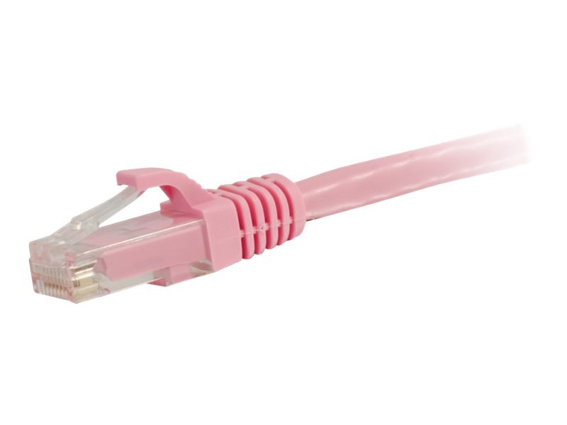 C2G 10ft Cat6a Snagless Unshielded (UTP) Ethernet Cable - PoE - Pink