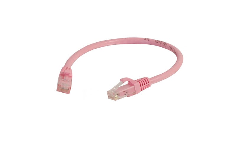 C2G 20ft Cat6a Snagless Unshielded (UTP) Network Patch Ethernet Cable-Pink - patch cable - 20 ft - pink