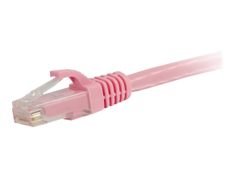 C2G 25ft Cat6a Snagless Unshielded (UTP) Ethernet Cable - PoE - Pink