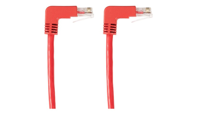 Black Box 1' UTP Category 5e 100MHz Angled Patch Cable - Red