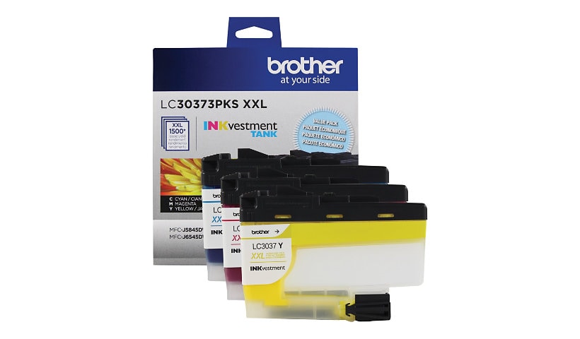 Brother LC30373PKS - 3-pack - Super High Yield - yellow, cyan, magenta - or