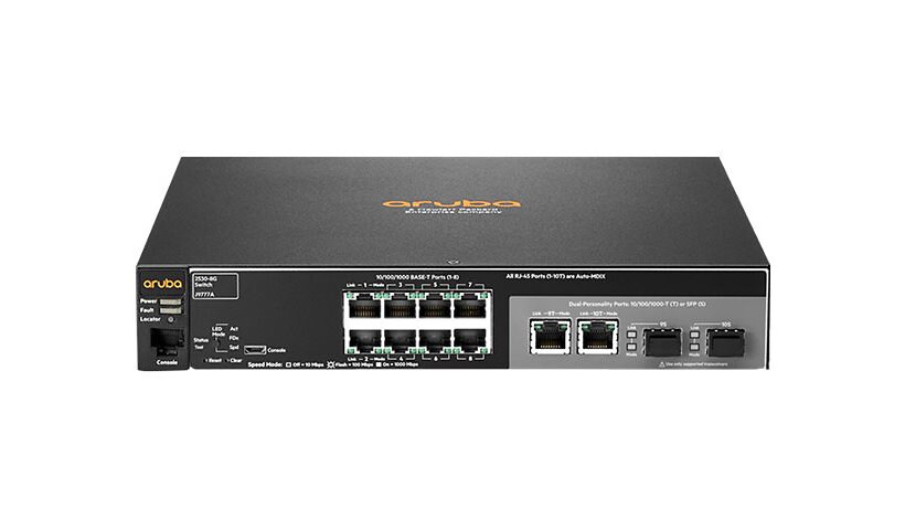 HPE Aruba 2530-8G - switch - 8 ports - managed - rack-mountable
