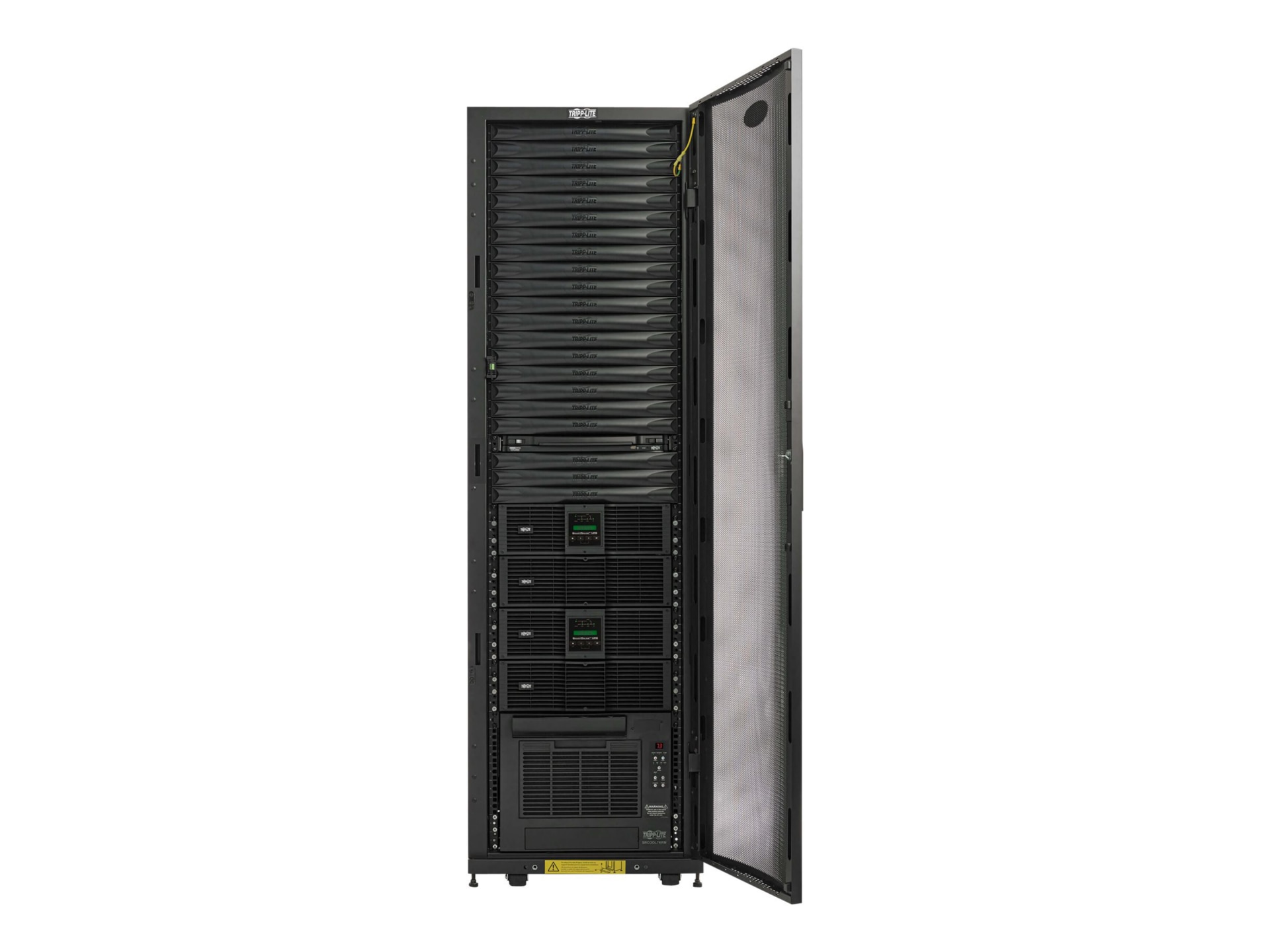 Tripp Lite EdgeReady Micro Data Center - 38U, 6 kVA UPS, Network Management and PDU, 208/240V Kit - rack - 38U