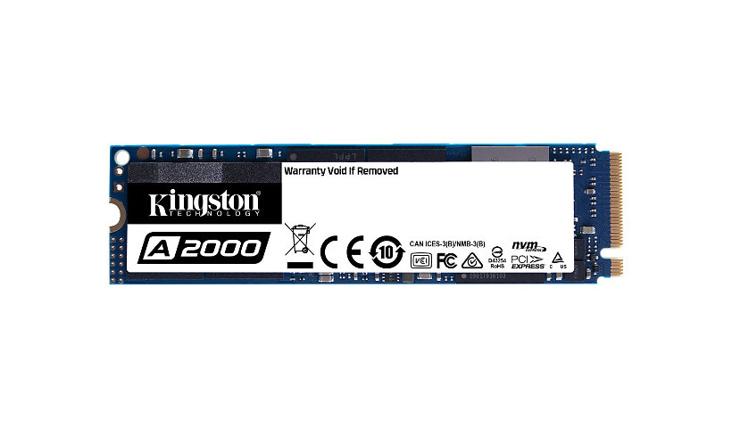 Kingston A2000 - solid state drive - 250 GB - PCI Express 3.0 x4 (NVMe)