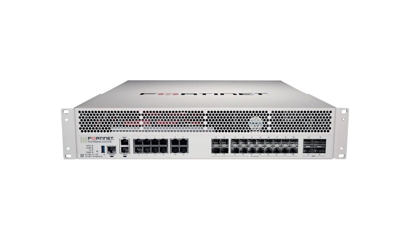 Fortinet FortiGate 2200E - UTM Bundle - security appliance - with 5 years FortiCare 24X7 Service + 5 years FortiGuard