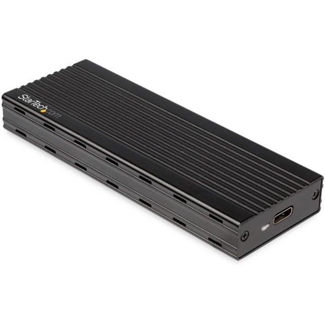 StarTech.com USB-C (10Gbps) to M.2 NVMe SSD Enclosure, Portable M.2 PCIe Aluminum Case, 1GB/s Read & Write, Mac & TAA