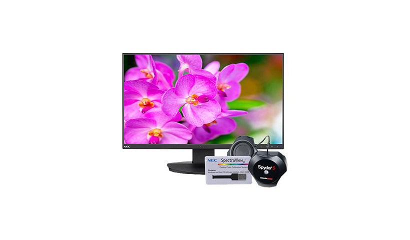 NEC MultiSync EA241F-BK-SV - LED monitor - Full HD (1080p) - 24" - with Spe