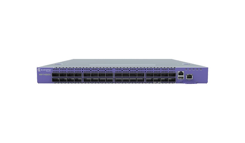 Extreme Networks ExtremeSwitching VSP 7400 VSP7400- 48Y-8C-AC-F - switch - 48 ports - managed - rack-mountable