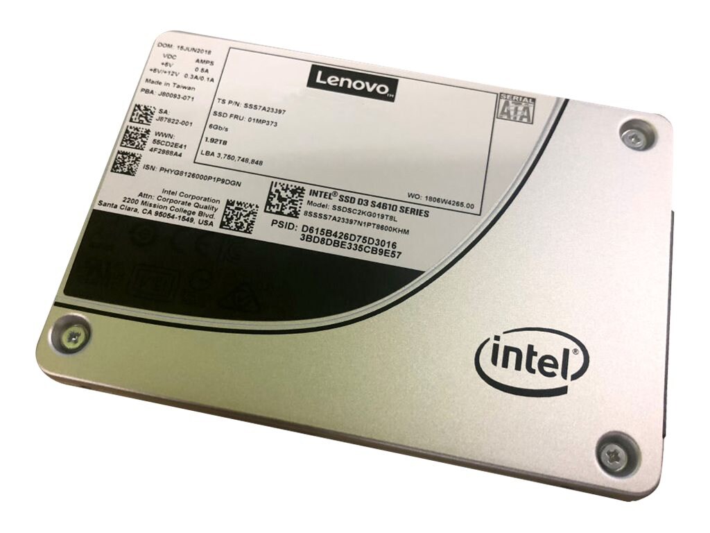 Intel S4610 Mainstream - SSD - 480 GB - SATA 6Gb/s