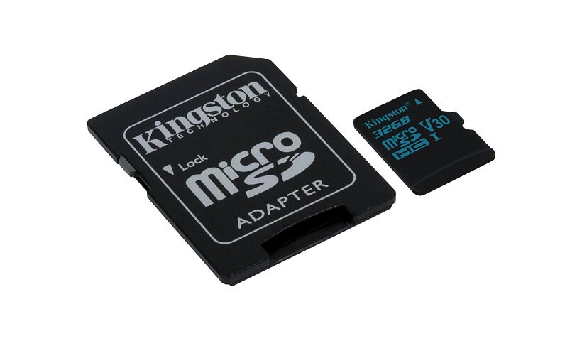 Kingston Canvas Go! - carte mémoire flash - 32 Go - microSDHC UHS-I