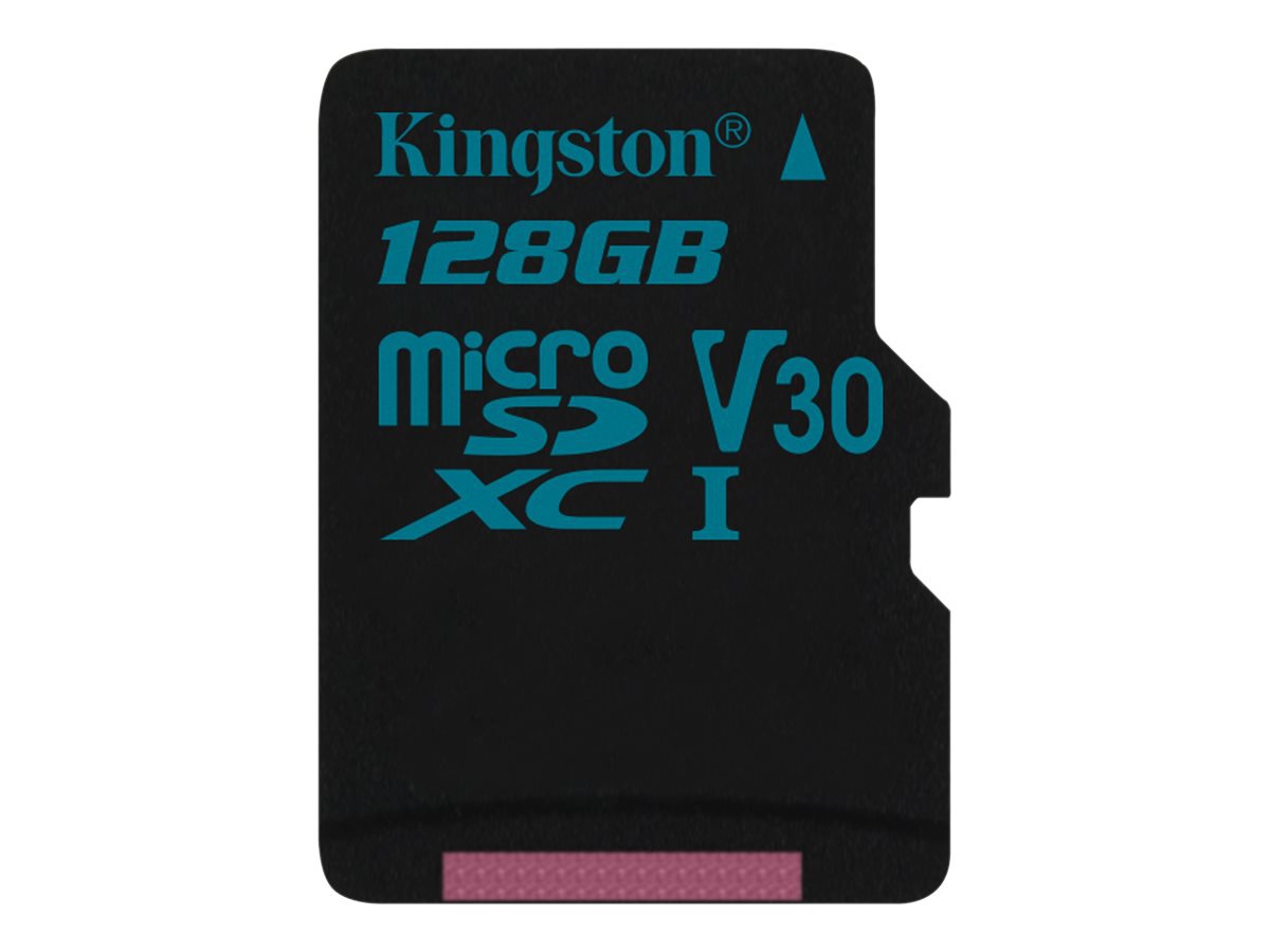 Kingston Canvas Go! - flash memory card - 128 GB - microSDXC UHS-I