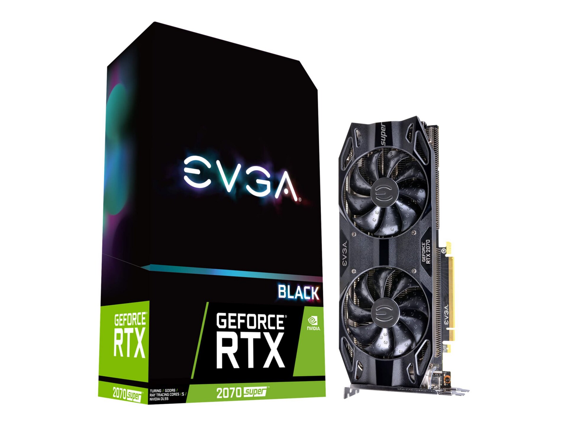 EVGA GeForce RTX 2070 SUPER BLACK GAMING - graphics card - GF RTX 2070 SUPE