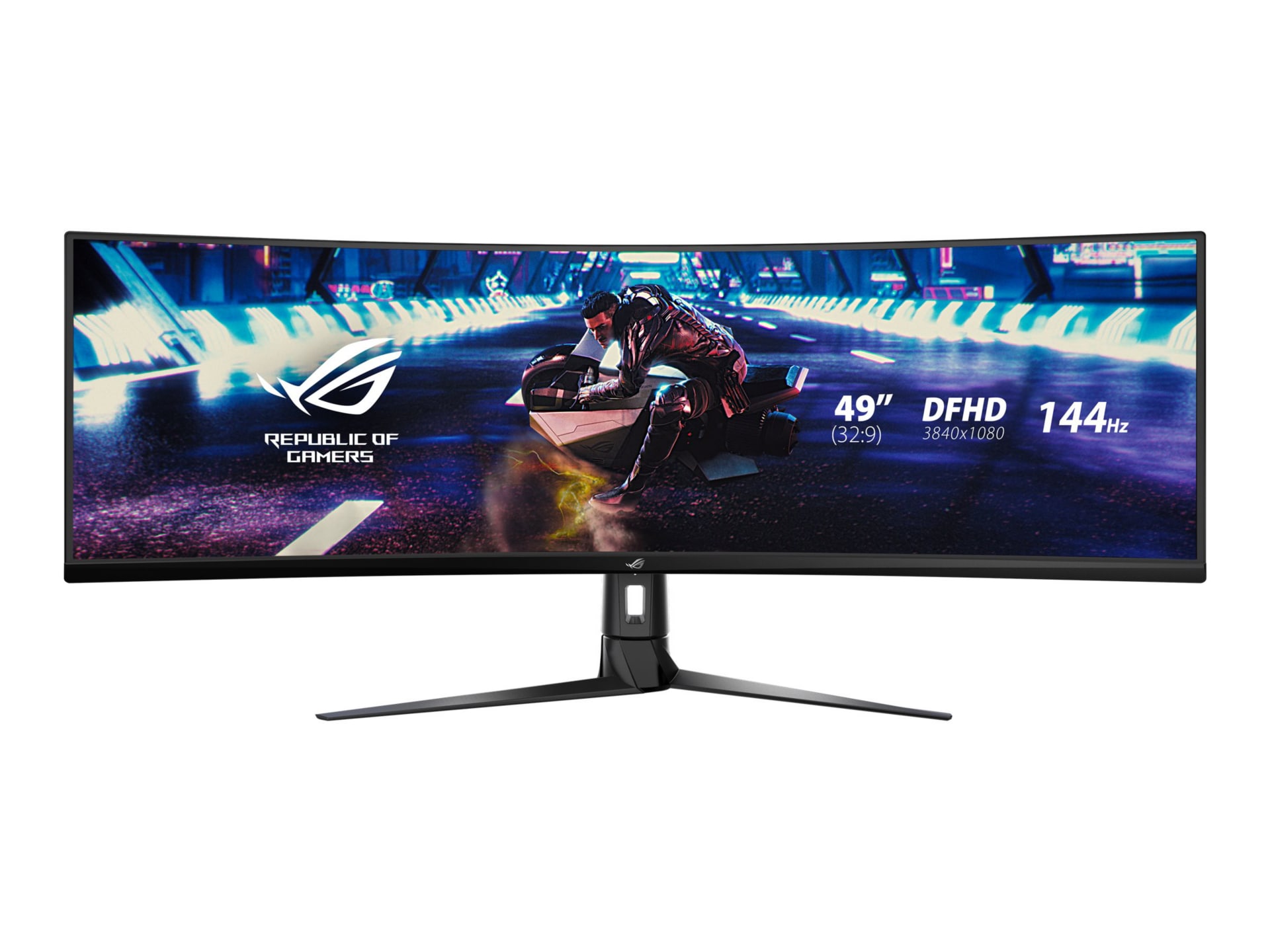 ASUS ROG Strix 49” Curved FHD 144Hz FreeSync Gaming Monitor with HDR  (DisplayPort,HDMI,USB) Black XG49VQ - Best Buy