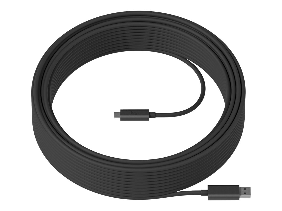 Logitech Strong - USB-C cable - USB Type A to 24 pin USB-C - 82 ft