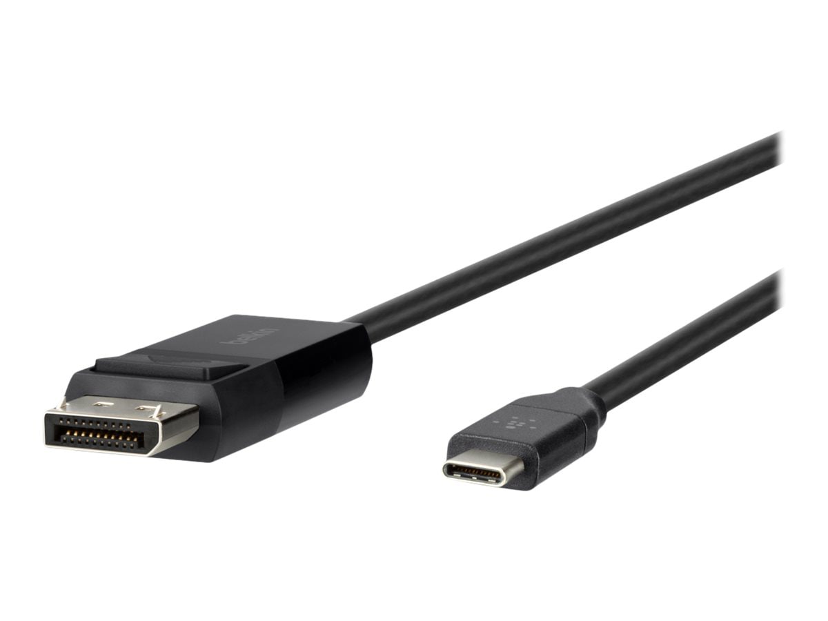 Belkin 6ft USB-C to DisplayPort Cable, 4k at 60Hz, USB-C to DP Adapter, Thunderbolt 3 Compatible