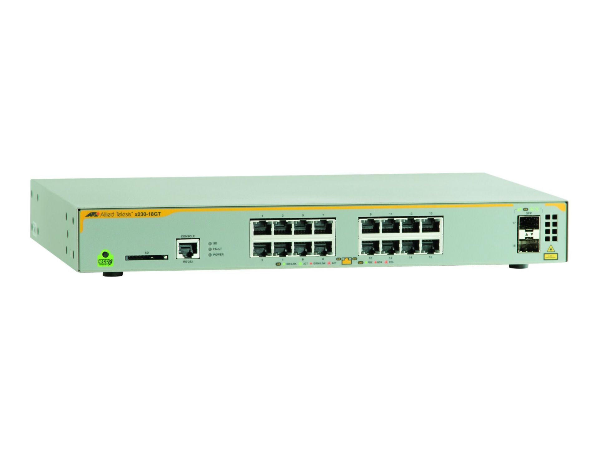 Allied Telesis AT x230-18GT - switch - 16 ports - managed - rack-mountable