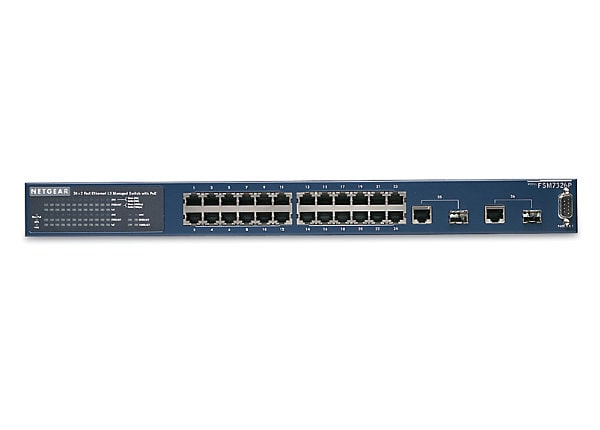 NETGEAR FSM7326P 24-port Layer 3 Managed 10/100 Switch PoE